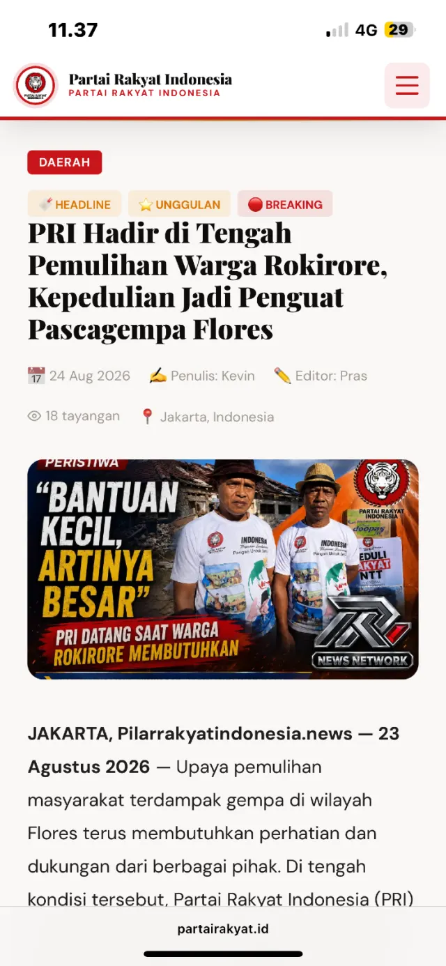 pri bantu masyarakat — News
